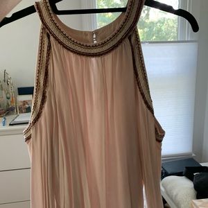 Pink Open Shoulder Shirt